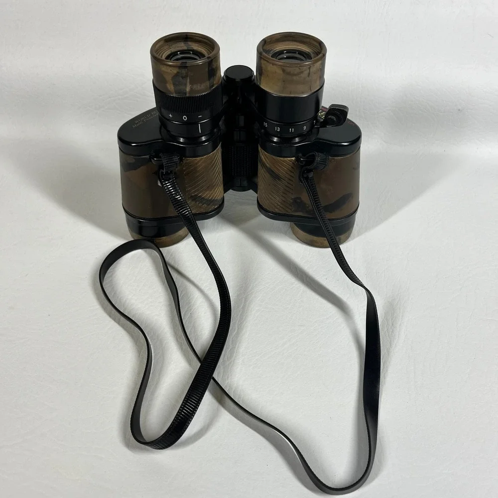 Kamakura Leo Japan 7X-15X35 Multi Powered Zoom Binoculars Camo with Case